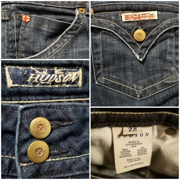 Hudson Signature Bootcut Jeans Dark Wash SZ 28 - Picture 8 of 8